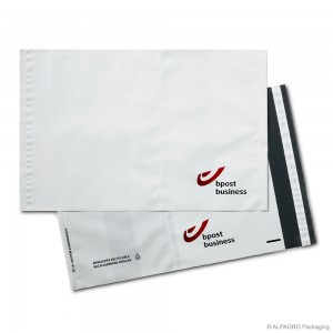 Mailing bag 'bpost', COEX, white/grey