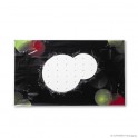 Coiffe de caisse 'Fruit', PEBD, transparent, 50 µ, 40 x 64 cm, finition : perforations d'aération