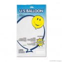 Eurolochzakje 'US Balloon', LDPE, transparant, 45µ, 20 x 39 cm + 6 cm draagboord + 3 cm blokrand